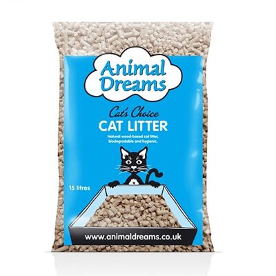 Animal Dreams Wood Pellet Cat Litter 15L