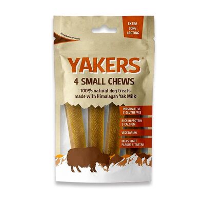 Yakers Natural Dog Chew - 4 Small Chews Prepack