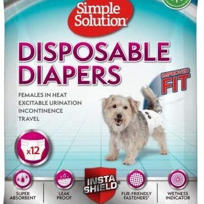 Simple Solution Disposable Diapers Small (12Pk)