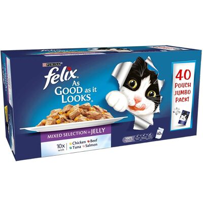 Felix As Good As It Looks Mixed Pack (40 x 100g Pouches)
