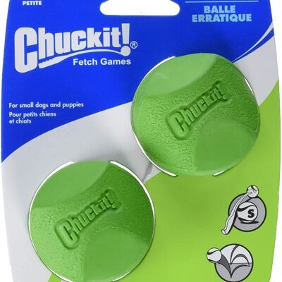 Chuckit Erratic Ball 2 Pack Small 4.8cm