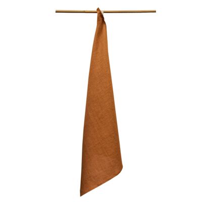 Linen tea towel RUTA, color amber