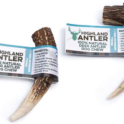 Antos Antler Natural Dog Chew - 2 Pack Deal - Small (50g - 75g) - 2 Pack