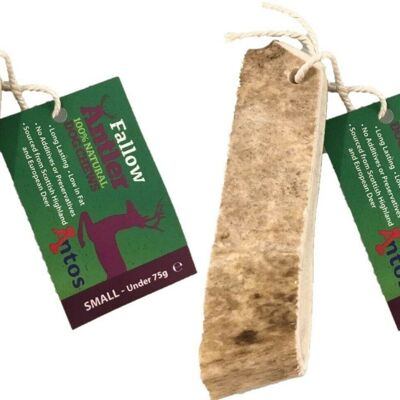 Antos Fallow Antler Dog Chew - 2 Pack Deal - Small (Under 75g) - 2 Pack