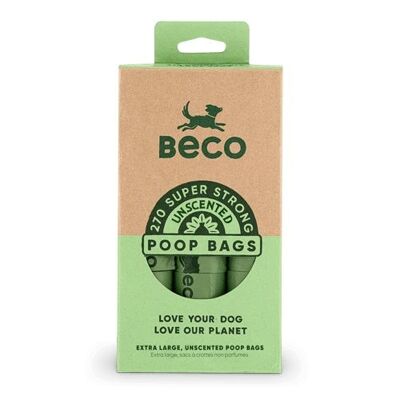Beco Degradable Poop Bags Unscented, 270 Bags