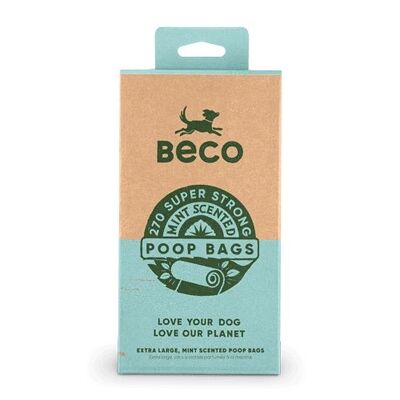 Beco Degradable Poop Bags Mint Scented, 270 Bags