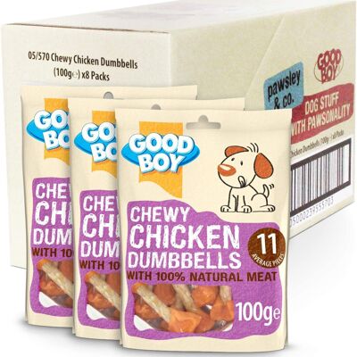 Good Boy Chewy Chicken Dumbbells 8 x 100g