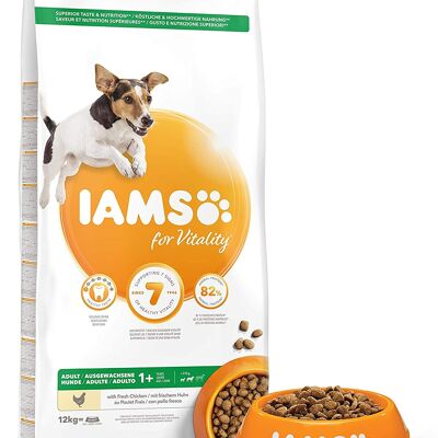 Iams For Vitality Adult Dog Small/Medium Breed Chicken 12kg
