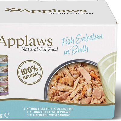 Applaws Multipack Fish Selection Box, 12 x 70g Tins (Pack of 4)