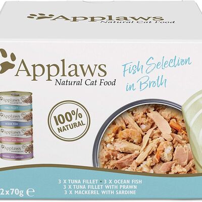 Applaws Multipack Fish Selection Box, 12 x 70g Tins