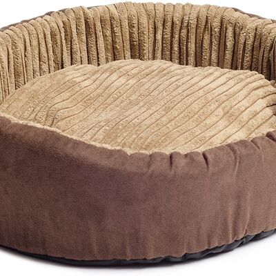 Ancol Luxurious Timberwolf Oval Dog Bed, 50cm
