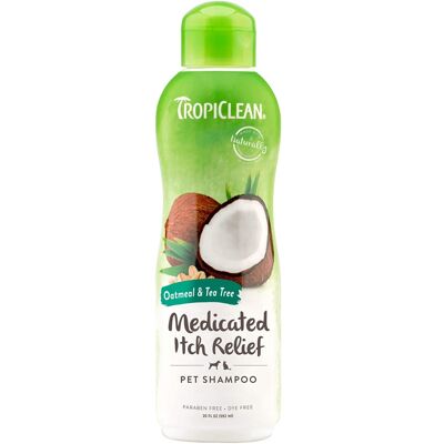TropiClean Medicated Itch Relief Oatmeal & Tea Tree Pet Shampoo 592ml