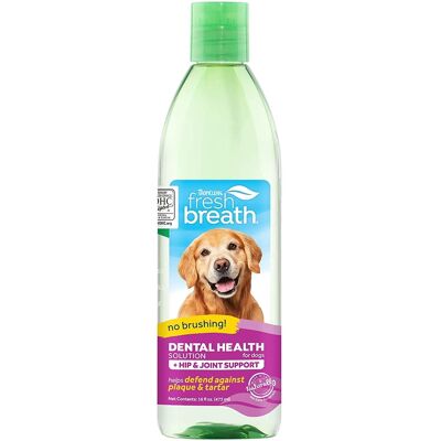 TropiClean Fresh Breath Oral Care Water Additive Plus Hip & Joint 473ml