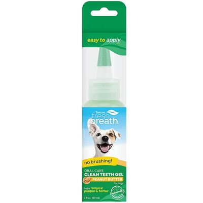 TropiClean Fresh Breath Oral Care Gel For Dogs Peanut Butter 59ml