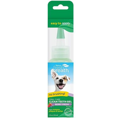 TropiClean Fresh Breath Oral Care Gel For Dogs Berry Fresh 59ml