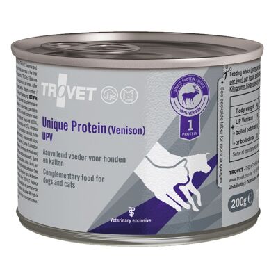 Trovet Canine/Feline Unique Protein Venison Cans (UPV) - 6 x 200g