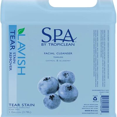 TropiClean SPA Tear Stain Remover for Pets, Oatmeal & Blueberry 3.78ml
