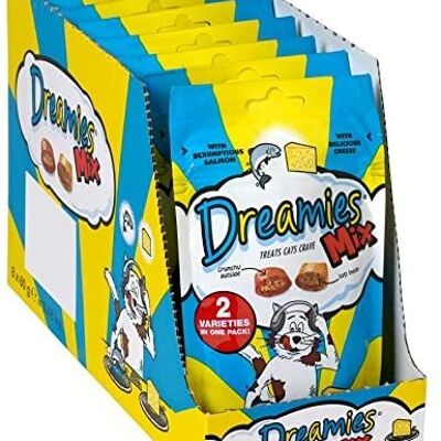Dreamies Mix Salmon & Cheese - 8 x 60g