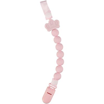 Royal Dummy Clip - Crown Pink