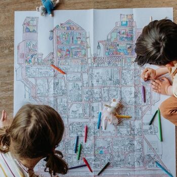 Cahier de coloriage pour enfants - Feuille à colorier XL Mouse Mansion - The Mouse Mansion 6