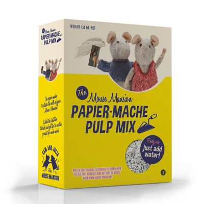 Materiali artigianali per bambini - Mix di polpa di cartapesta - The Mouse Mansion