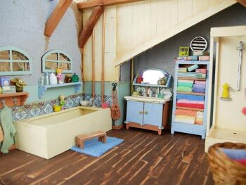Kit de meubles de maison de poupée bricolage pour enfants - Salle de bain (échelle 1:12) - The Mouse Mansion 6