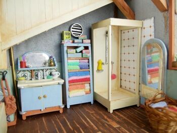 Kit de meubles de maison de poupée bricolage pour enfants - Salle de bain (échelle 1:12) - The Mouse Mansion 7