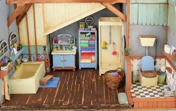 Kit de meubles de maison de poupée bricolage pour enfants - Salle de bain (échelle 1:12) - The Mouse Mansion 8