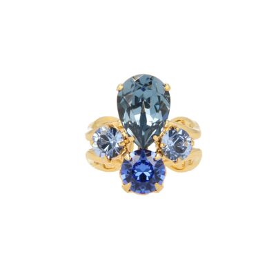 Blue Beetle Ring - Small