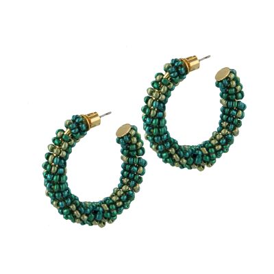 Green Hoops - Small
