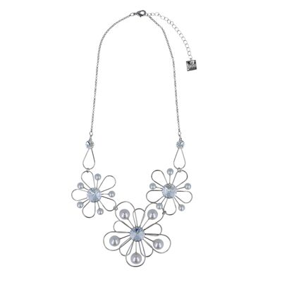 Forever Flower Necklace - Rhodium