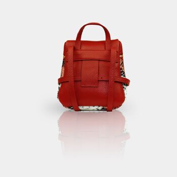 Sac à bandoulière / sac à dos `` JERSEY '', rouge 4