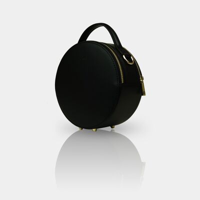 Round shoulder bag '' MADEIRA '', black