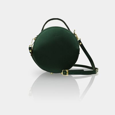 Round shoulder bag '' MADEIRA '', green
