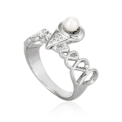 Ring designer model "Harmony" silver