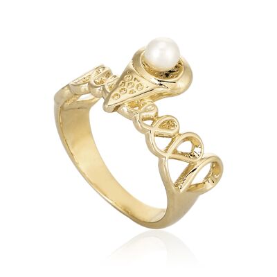 Ring designer model "Harmony" gold