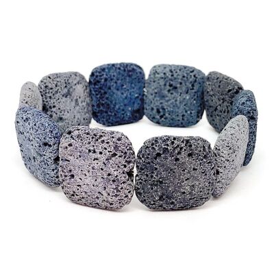 Lava armband grijs-blauw