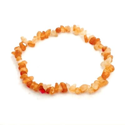 Oranje Aventurijn armband split - 15-16 cm