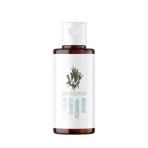 Wildschön Clean Shampoo Rosmarin + Bayrum (150ml Konzentrat 1:10) -  mit Applikatorflasche