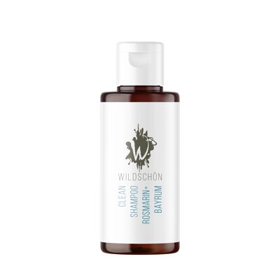 Wildschön Clean Shampoo Rosemary + Bayrum (150ml concentrado 1:10) - sin botella aplicadora