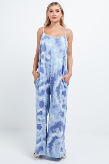 Combinaison tie-dye bleu bébé 3