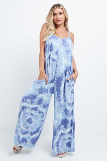 Combinaison tie-dye bleu bébé 4