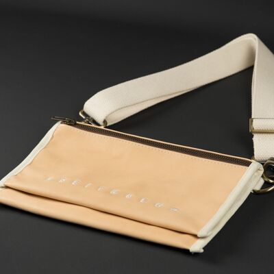 Breast pocket natural leather