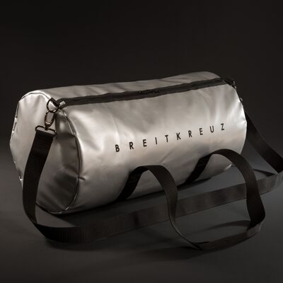 Tela cerata per borsa sportiva argento