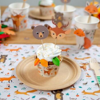 Kit Cupcakes Animaux de la Forêt 2