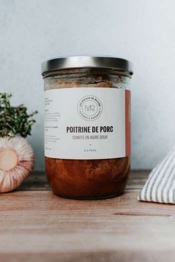 Poitrine de porc confite en aigre-doux 1