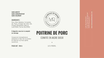 Poitrine de porc confite en aigre-doux 2