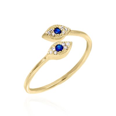 Emine Double Evil Eye Ring