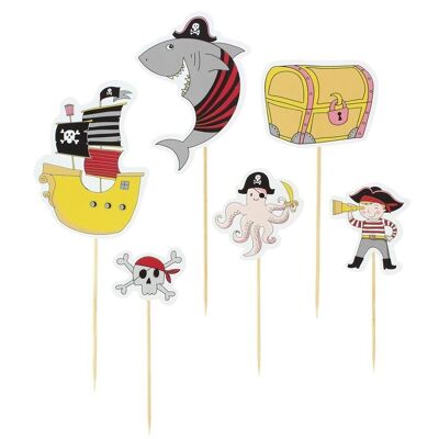 Cake Toppers Piratenfarbe
