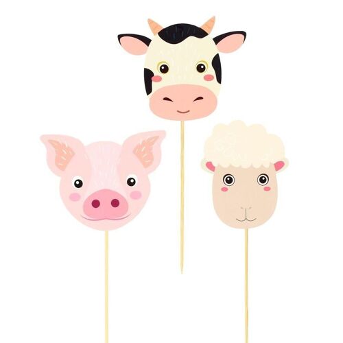 Farm Animal Cake Toppers